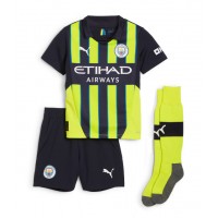 Camiseta Manchester City Bernardo Silva #20 Segunda Equipación Replica 2024-25 para niños mangas cortas (+ Pantalones cortos)